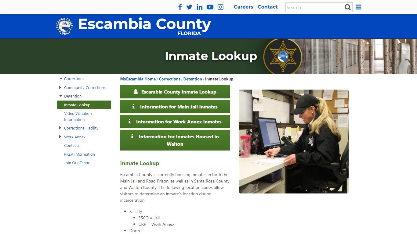 Inmate Lookup - Escambia County, Florida