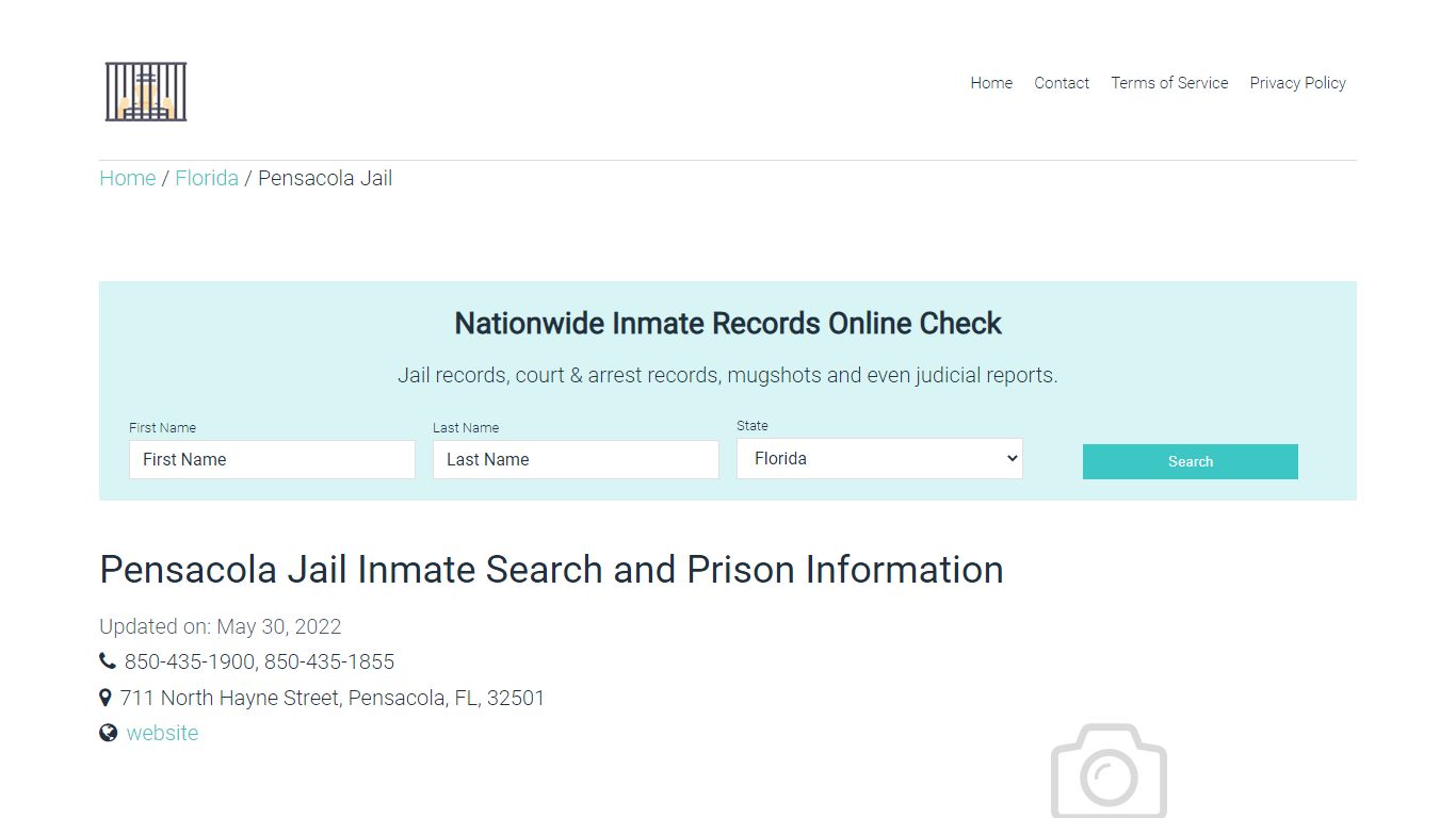 Pensacola Jail Inmate Search, Visitation, Phone no ...